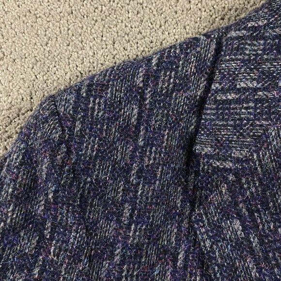 NWT Vintage Night Moves Ciattl Blazer Sport Coat Men's 38S Purple Short - Picture 3 of 15